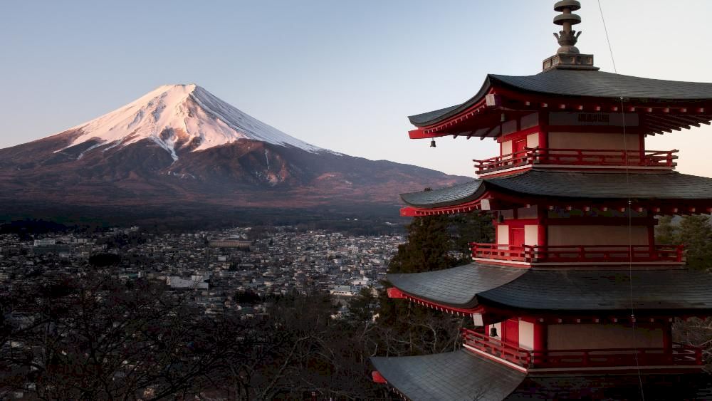 The mesmerizing beauty of Fuji is particularly stunning at sunrise or during cherry blossom season, creating picture-perfect landscapes that define Japan's natural splendor (Source: Freepik)